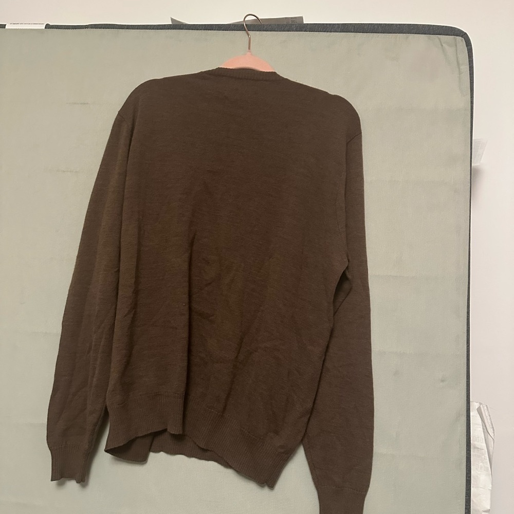Polo Ralph Lauren Brown 100% Merino Wool Vneck Sweater Men XL
Condition 8/10 - Picture 6 of 8